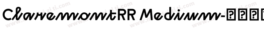 ClaremontRR Medium字体转换